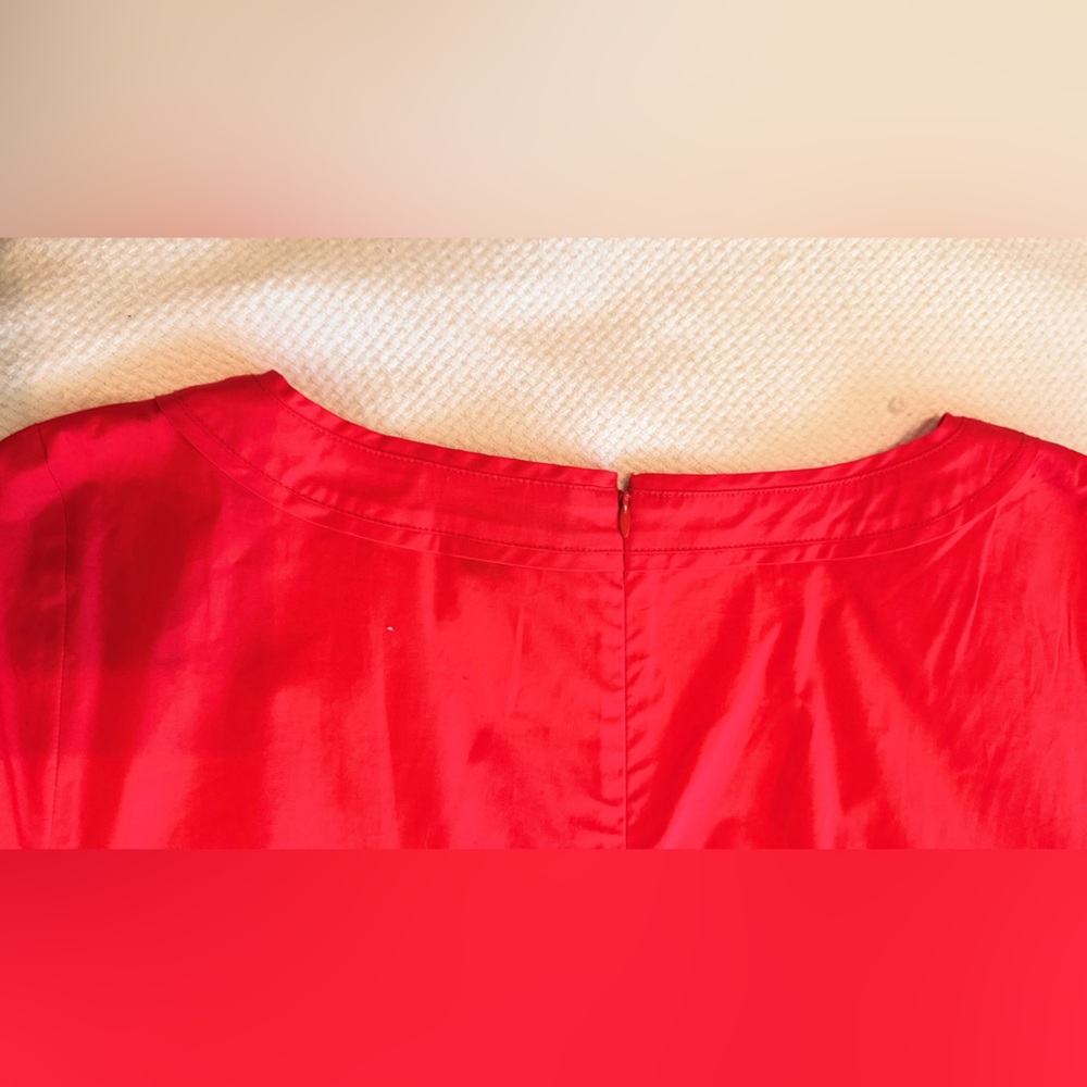 J. CREW Vibrant Red Midi Dress - Picture 13 of 15